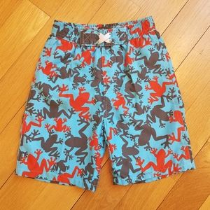 Nano Boys Size 6 Frog Print Swim Trunks
